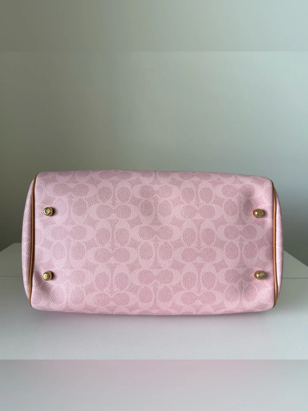 Coach Large Powder Pink Rowan with Matching Pink Wallets and Passport holder - Picture 8 of 15